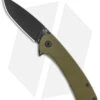 Buck Knives Buck 040 Onset Frame Lock Knife OD Green G-10 (3.4" Black S45VN)