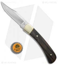 Buck Knives Buck 101 Hunter Fixed Blade Knife Macassar Ebony Dymondwood (3.625" Satin) -Buck Knives Buck 101 Hunter Macassar Ebony Dymondwood 0101BRS B BHQ 51750 jr bottlecap