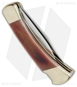 Buck Knives Buck 110/112 Combo Trapper Pocket Knife 4.75" Brown Bone 0110BNSSM1-B 9 Buck Knives Buck 110/112 Combo Trapper Pocket Knife 4.75" Brown Bone 0110BNSSM1-B -Buck Knives Buck 110 112 Combo Trapper 4.75in Brown Bone BU11284 BHQ 69355 jr side