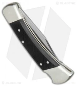 Buck Knives Buck 110 Folding Hunter Pro Lockback Knife Black G-10 (3.75" Satin) 0110BKSNS1 9 Buck Knives Buck 110 Folding Hunter Pro Lockback Knife Black G-10 (3.75" Satin) 0110BKSNS1 -Buck Knives Buck 110 Folding Hunter Pro LB Black G 10 Satin 0110BKSNS1 BHQ 79532 jr side