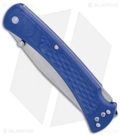 Buck Knives Buck 110 Slim Select Lockback Knife Blue GFN (3.75" Satin) 8 Buck Knives Buck 110 Slim Select Lockback Knife Blue GFN (3.75" Satin) -Buck Knives Buck 110 Hunter Select Blue GFN BHQ 88696 er spine