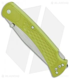 Buck Knives Buck 110 Slim Select Lockback Knife Chartreuse GFN (3.75" Satin) 8 Buck Knives Buck 110 Slim Select Lockback Knife Chartreuse GFN (3.75" Satin) -Buck Knives Buck 110 Hunter Select Chartreuse GFN satin BHQ 88697 er spine