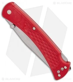 Buck Knives Buck 110 Slim Select Lockback Knife Red GFN (3.75" Satin) 8 Buck Knives Buck 110 Slim Select Lockback Knife Red GFN (3.75" Satin) -Buck Knives Buck 110 Hunter Select Red GFN BHQ 88707 er spine