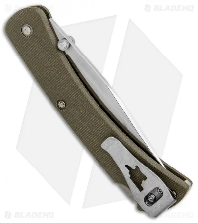 Buck Knives Buck 110 Slim Pro Lockback Knife OD Green Micarta (3.75" Satin) 4 Buck Knives Buck 110 Slim Pro Lockback Knife OD Green Micarta (3.75" Satin) - Image 2