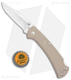 Buck Knives Buck 112 Slim Select Lockback Knife Tan (3" Satin) 0112BRS2 -Buck Knives Buck 112 Slim Select LB Tan 0112BRS2 BHQ 106669 jr bottlecap