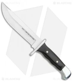 Buck Knives Buck 124 Frontiersman Fixed Blade Knife Ebony (6.25" Satin) 0124BRSLE