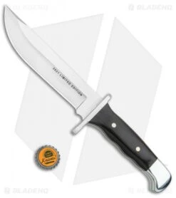 Buck Knives Buck 124 Frontiersman Fixed Blade Knife Ebony (6.25" Satin) 0124BRSLE 9 Buck Knives Buck 124 Frontiersman Fixed Blade Knife Ebony (6.25" Satin) 0124BRSLE -Buck Knives Buck 124 Frontiersman Fixed Blade Ebony Satin 0124BRSLE BHQ 120504 jr bottlecap