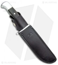 Buck Knives Buck 124 Frontiersman Fixed Blade Knife Ebony (6.25" Satin) 0124BRSLE 8 Buck Knives Buck 124 Frontiersman Fixed Blade Knife Ebony (6.25" Satin) 0124BRSLE -Buck Knives Buck 124 Frontiersman Fixed Blade Ebony Satin 0124BRSLE BHQ 120504 jr sheath