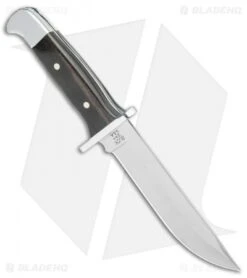 Buck Knives -Buck Knives Buck 124 Frontiersman Fixed Blade Ebony Satin 0124BRSLE BHQ 120504 jr spine