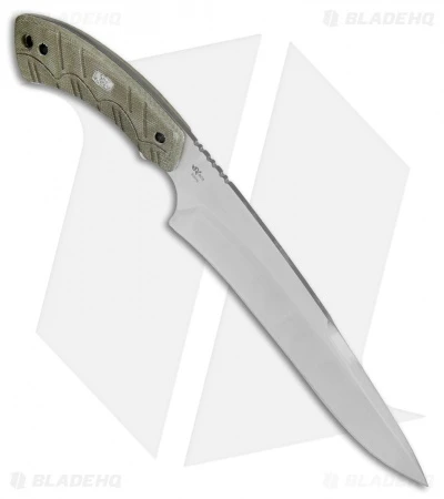 Buck Knives Buck 535 Open Season Moose Skinner Fixed Blade OD Green Micarta (8" Satin) 4 Buck Knives Buck 535 Open Season Moose Skinner Fixed Blade OD Green Micarta (8" Satin) - Image 2