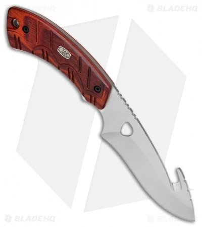 Buck Knives Buck 536 Open Season Guthook Fixed Blade Knife Red Wood (4.5" Satin) 0536RWG 4 Buck Knives Buck 536 Open Season Guthook Fixed Blade Knife Red Wood (4.5" Satin) 0536RWG - Image 2