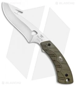 Buck Knives Buck 537 Open Season Guthook Fixed Blade OD Green Micarta (4.5" Satin) 0537ODG