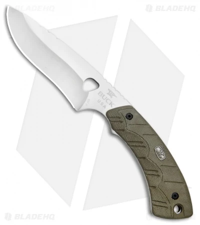 Buck Knives Buck 537 Open Season Skinner Fixed Blade OD Green Micarta (4.5" Satin) 0537ODS 3 Buck Knives Buck 537 Open Season Skinner Fixed Blade OD Green Micarta (4.5" Satin) 0537ODS