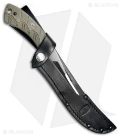 Buck Knives Buck 541 Open Season Boning Knife Fixed Blade OD Green Micarta (4.25" Satin) -Buck Knives Buck 541 Open Season Boning Knife OD Green Micarta BHQ 79555 jr sheath