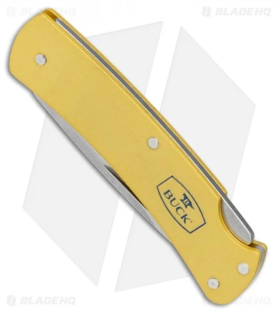 Buck Knives Buck Alumni Lockback Knife Gold Al (1.8" Stonewash) 0524GDS 4 Buck Knives Buck Alumni Lockback Knife Gold Al (1.8" Stonewash) 0524GDS - Image 2