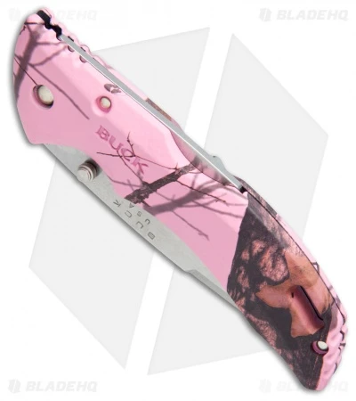 Buck Knives Buck Bantam BHW Lockback Knife Pink Mossy Oak Camo (3.625" Satin) 0286CMS10 4 Buck Knives Buck Bantam BHW Lockback Knife Pink Mossy Oak Camo (3.625" Satin) 0286CMS10 - Image 2