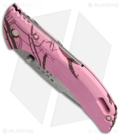 Buck Knives Buck Bantam BLW Lockback Knife Pink Mossy Oak Camo (3.125" Satin) 0285CMS10 4 Buck Knives Buck Bantam BLW Lockback Knife Pink Mossy Oak Camo (3.125" Satin) 0285CMS10 - Image 2