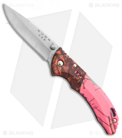 Buck Knives Buck Bantam BBW Lockback Knife Pink Mossy Oak Camo (2.75" Satin) 0284CMS10 3 Buck Knives Buck Bantam BBW Lockback Knife Pink Mossy Oak Camo (2.75" Satin) 0284CMS10
