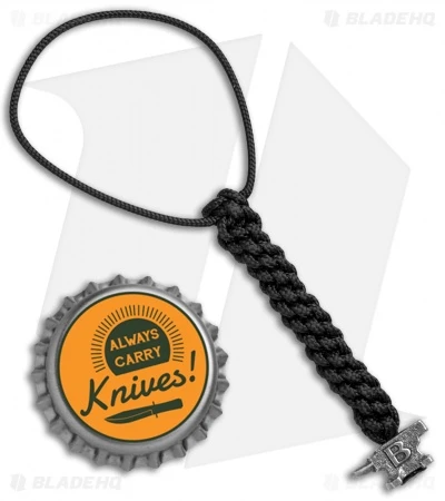 Buck Knives Buck Black 4" Lanyard W/ Mini Anvil Bead (Pewter) 4 Buck Knives Buck Black 4" Lanyard W/ Mini Anvil Bead (Pewter) - Image 2