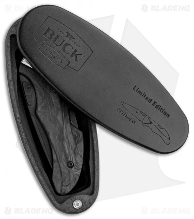 Buck Knives Buck Fluid X1 Legacy Collection L.E. Lockback Knife Marble CF (3" Black) 6 Buck Knives Buck Fluid X1 Legacy Collection L.E. Lockback Knife Marble CF (3" Black) - Image 4