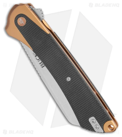 Buck Knives Buck 263 Hiline XL Frame Lock Knife Black Micarta/Copper Al (3.75" SW) 0263CPS1 4 Buck Knives Buck 263 Hiline XL Frame Lock Knife Black Micarta/Copper Al (3.75" SW) 0263CPS1 - Image 2