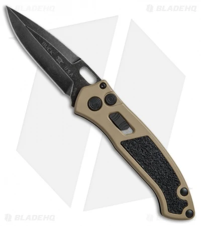 Buck Knives Buck Impact Automatic Knife Coyote Tan (3.125" Black SW) 0898BRS 3 Buck Knives Buck Impact Automatic Knife Coyote Tan (3.125" Black SW) 0898BRS