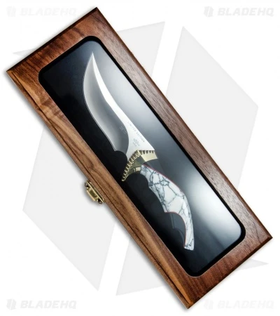 Buck Knives Buck Kalinga L.E. Legacy Fixed Blade White Turquoise/Buffalo Horn (4.8" Satin) 5 Buck Knives Buck Kalinga L.E. Legacy Fixed Blade White Turquoise/Buffalo Horn (4.8" Satin) - Image 3