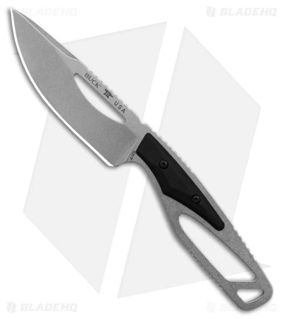 Buck Knives 631 Paklite 2.0 Hide Select Fixed Blade Knife Black (4"Stonewash) 3 Buck Knives 631 Paklite 2.0 Hide Select Fixed Blade Knife Black (4"Stonewash)