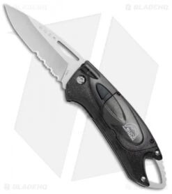 Buck Knives Buck Lumina LED Liner Lock Knife Smoke (3" Satin Serr)