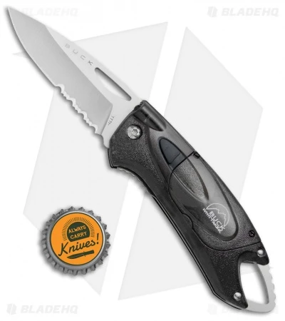 Buck Knives Buck Lumina LED Liner Lock Knife Smoke (3" Satin Serr) 7 Buck Knives Buck Lumina LED Liner Lock Knife Smoke (3" Satin Serr) - Image 5