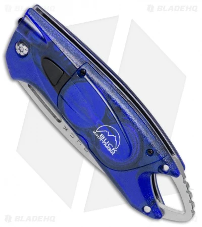 Buck Knives Buck Lumina LED Liner Lock Knife Translucent Blue (3" Satin Serr) 5 Buck Knives Buck Lumina LED Liner Lock Knife Translucent Blue (3" Satin Serr) - Image 3