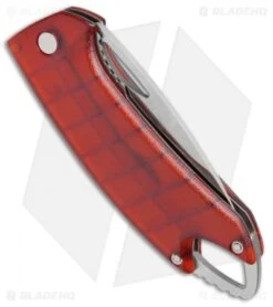 Buck Knives Buck Lumina LED Liner Lock Knife Translucent Red (3" Satin Serr)