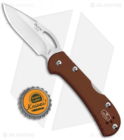 Buck Knives Buck Mini SpitFire Lockback Knife Brown (2.75" Satin) 0726BRS 6 Buck Knives Buck Mini SpitFire Lockback Knife Brown (2.75" Satin) 0726BRS - Image 4