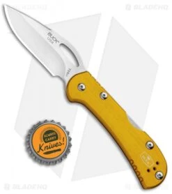 Buck Knives Buck Mini SpitFire Lockback Knife Yellow (2.75" Satin) 0726YWS 9 Buck Knives Buck Mini SpitFire Lockback Knife Yellow (2.75" Satin) 0726YWS -Buck Knives Buck Mini SpitFire LB Yellow Satin 0726YWS BHQ 92993 jr bottlecap