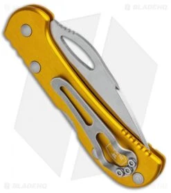 Buck Knives Buck Mini SpitFire Lockback Knife Yellow (2.75" Satin) 0726YWS 8 Buck Knives Buck Mini SpitFire Lockback Knife Yellow (2.75" Satin) 0726YWS -Buck Knives Buck Mini SpitFire LB Yellow Satin 0726YWS BHQ 92993 jr side