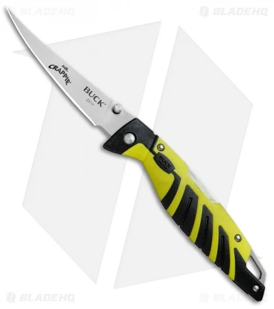 Buck Knives Buck Mr. Crappie Slab Shaver Lock Back Knife (3.875" Satin) 0231YWS-B 3 Buck Knives Buck Mr. Crappie Slab Shaver Lock Back Knife (3.875" Satin) 0231YWS-B