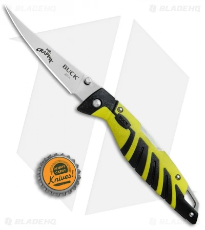 Buck Knives Buck Mr. Crappie Slab Shaver Lock Back Knife (3.875" Satin) 0231YWS-B 6 Buck Knives Buck Mr. Crappie Slab Shaver Lock Back Knife (3.875" Satin) 0231YWS-B - Image 4