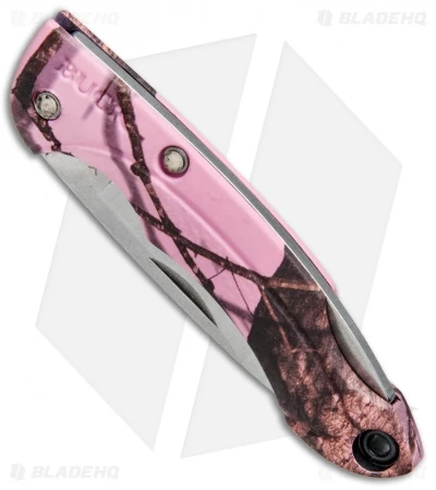 Buck Knives Buck Nano Bantam Lockback Knife Pink Mossy Oak Camo (1.88" Satin) 0283CM10-B 4 Buck Knives Buck Nano Bantam Lockback Knife Pink Mossy Oak Camo (1.88" Satin) 0283CM10-B - Image 2