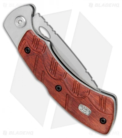 Buck Knives Buck Open Season Folding Skinner Lockback Knife Red Wood (3.75" Satin) 0556RWS 5 Buck Knives Buck Open Season Folding Skinner Lockback Knife Red Wood (3.75" Satin) 0556RWS - Image 3