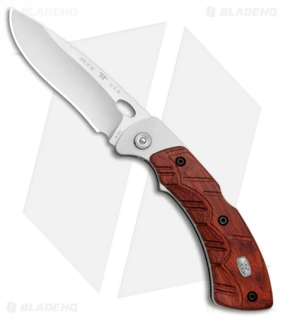 Buck Knives Buck Open Season Folding Skinner Lockback Knife Red Wood (3.75" Satin) 0556RWS 3 Buck Knives Buck Open Season Folding Skinner Lockback Knife Red Wood (3.75" Satin) 0556RWS
