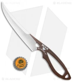Buck Knives Buck PakLite Boning Fixed Blade Knife Brown (5.25" Satin) 0136BRS -Buck Knives Buck PakLite Boning Brown Satin 0136BRS BHQ 106676 jr bottlecap