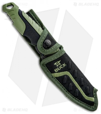 Buck Knives Buck Pursuit Large Guthook Fixed Blade Knife Green GFN (4.5" Satin) 0657GRG 5 Buck Knives Buck Pursuit Large Guthook Fixed Blade Knife Green GFN (4.5" Satin) 0657GRG - Image 3