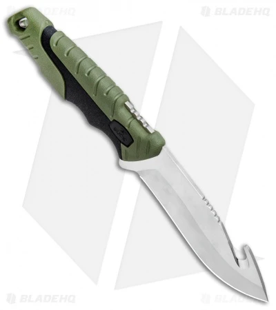 Buck Knives Buck Pursuit Large Guthook Fixed Blade Knife Green GFN (4.5" Satin) 0657GRG 4 Buck Knives Buck Pursuit Large Guthook Fixed Blade Knife Green GFN (4.5" Satin) 0657GRG - Image 2