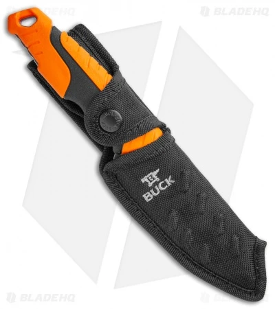 Buck Knives Buck Pursuit Pro Large Fixed Guthook Blade Knife Black/Orange(4.5" Satin) 5 Buck Knives Buck Pursuit Pro Large Fixed Guthook Blade Knife Black/Orange(4.5" Satin) - Image 3