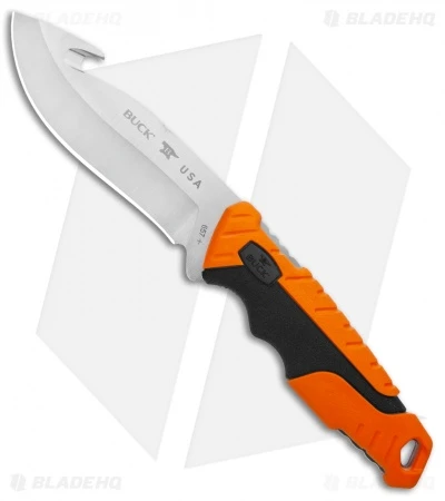 Buck Knives Buck Pursuit Pro Large Fixed Guthook Blade Knife Black/Orange(4.5" Satin) 3 Buck Knives Buck Pursuit Pro Large Fixed Guthook Blade Knife Black/Orange(4.5" Satin)