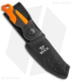 Buck Knives Buck Pursuit Pro Small Fixed Blade Knife Black/Orange (3.75" Satin) 8 Buck Knives Buck Pursuit Pro Small Fixed Blade Knife Black/Orange (3.75" Satin) -Buck Knives Buck Pursuit Pro Small Guthook BHQ 115700 jr sheath