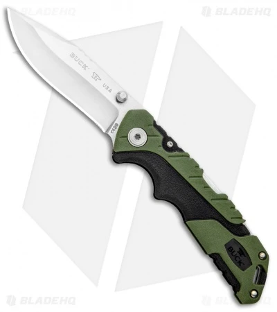 Buck Knives Buck Pursuit Small Lockback Knife Green GFN (3" Satin) 0661GRS 3 Buck Knives Buck Pursuit Small Lockback Knife Green GFN (3" Satin) 0661GRS