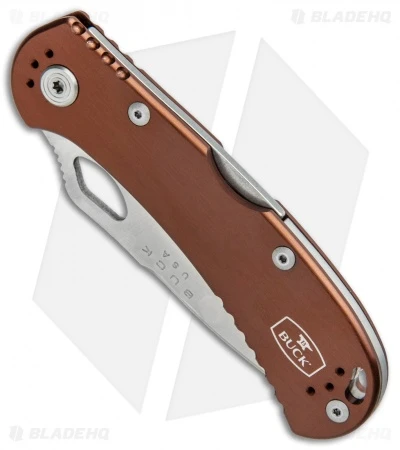 Buck Knives Buck SpitFire Lockback Knife Brown (3.25" Satin) 0722BRS 4 Buck Knives Buck SpitFire Lockback Knife Brown (3.25" Satin) 0722BRS - Image 2