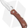 Buck Knives Buck SpitFire Lockback Knife Brown (3.25" Satin Serr) 0722BRX1 -Buck Knives Buck SpitFire LB Brown Satin Serr 0722BRX1 BHQ 92992 jr
