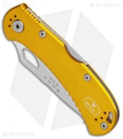 Buck Knives Buck SpitFire Lockback Knife Yellow (3.25" Satin) 0722WYS1 -Buck Knives Buck SpitFire LB Yellow Satin 0722YWS1 BHQ 92986 jr spine